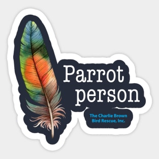 CB Parrot Person Sticker